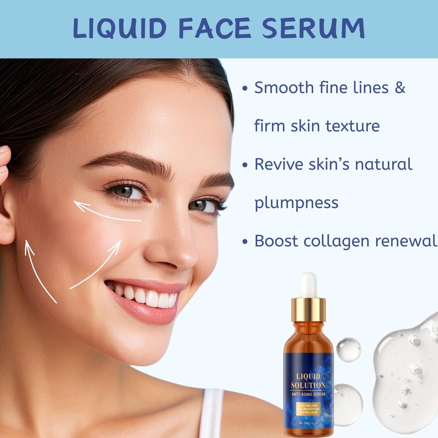 IZBEAUVO Olavitas Liquid Solution Anti-Aging Serum & Hydrating Firming Anti-Wrinkle Cream - Eye Cream
