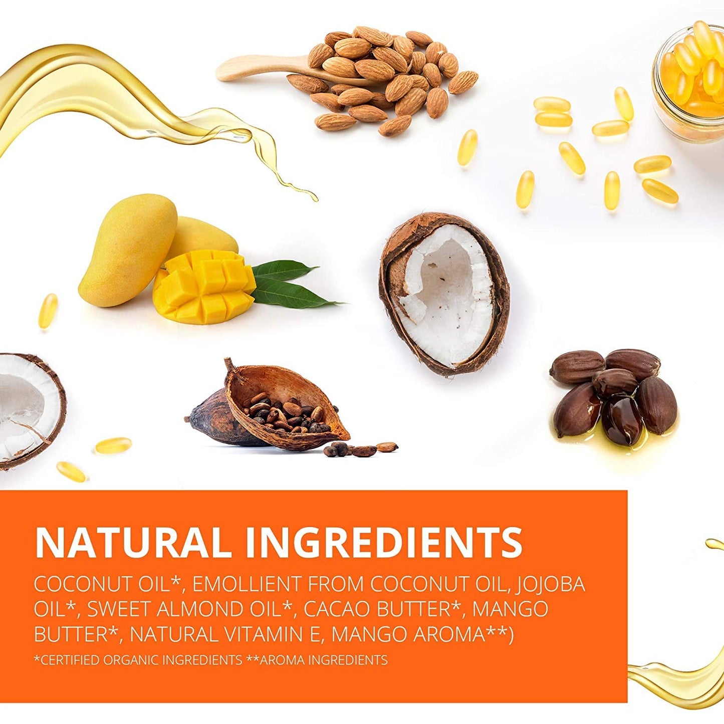 COCOSOLIS Mango Tan Accelerator with Vitamin E, Bio Oil Body Lotion for Natural Tan (200)