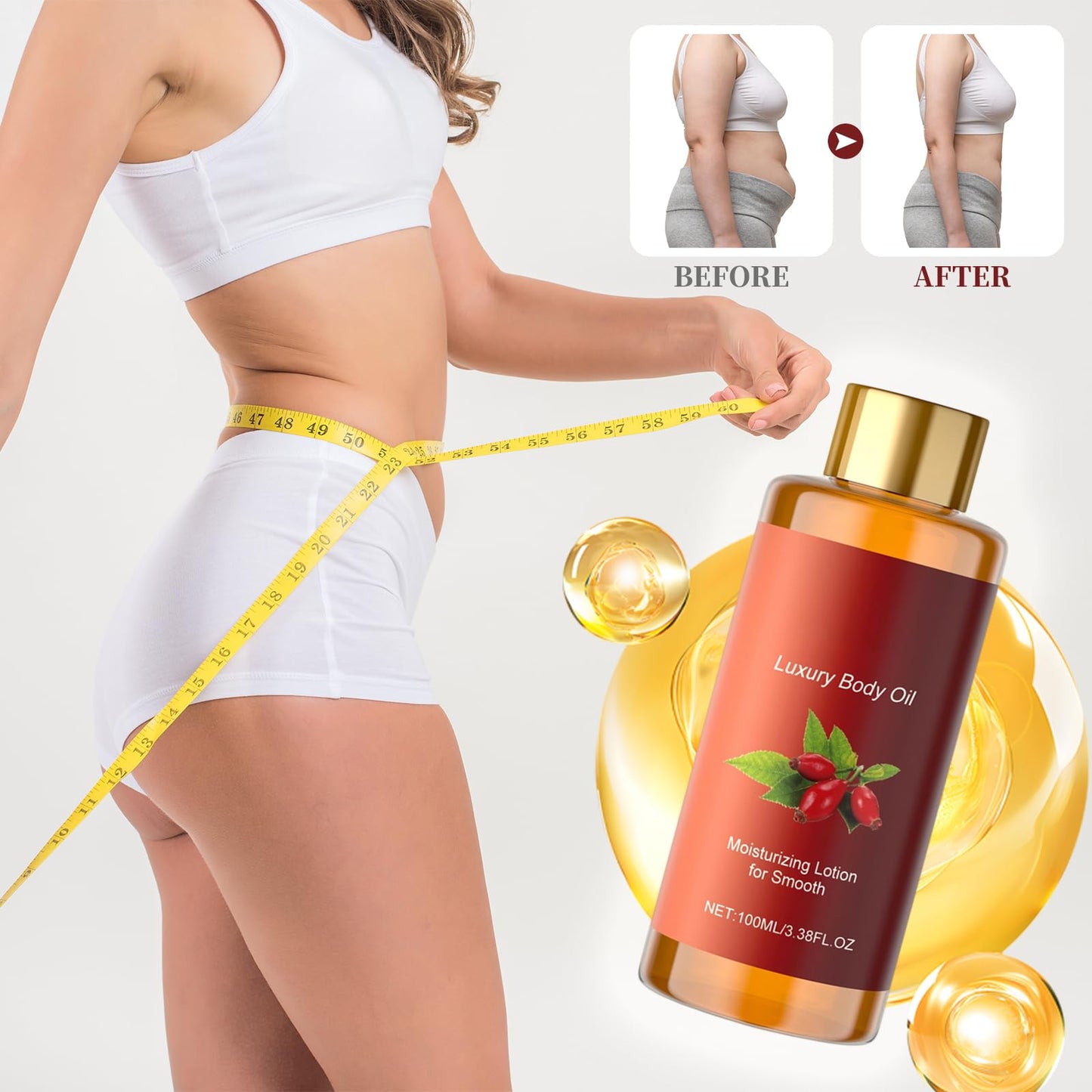 KoolShiro Magic Luxury Body Oil, 100ml magic body oil firming, Collagen Lifting Oil, Natural Body Moisturizing Oil, Firming Body Lotion for Women