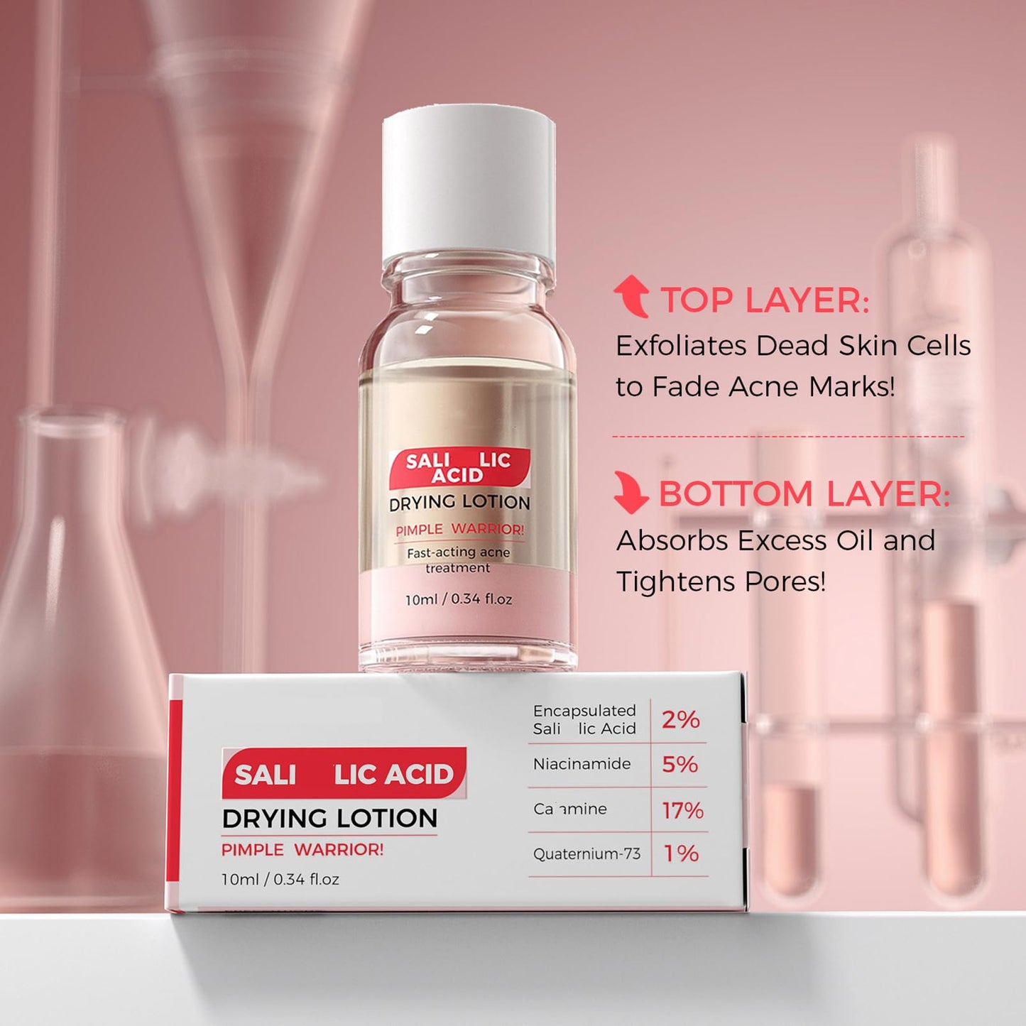 MEITREND Drying Lotion for Acne Treatment,Anti Acne Face Serum,Overnight Acne Drying Lotion,Spot Treatment,Pimple Lotio-n,Dry Out Blemishes & Pimple Reduce Redness