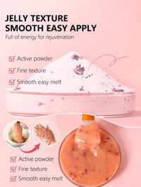 ChicNana Jelly Face Mask Peel Off Powder 650g Jelly Face Mask Set Moisturizing and Hydrating Repair and Smooth Skin Care for Home Salon Spa Kit (BULGARIAN ROSE)