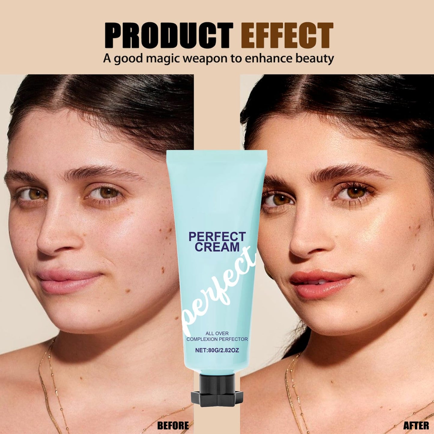 SHEBEEDO Medium Shade Concealer, All-Over Complexion Perfector, Body Coverage Perfector, Moisturizer, Lightweight and Waterproof Concealer Full Coverage,Suitable All Skin Types(Medium)