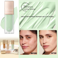 HAORQEE Green Concealer for Redness, Colour Corrector Liquid Concealer, Hydrating Concealer for Dark Circle, Redness, Dullness, Long Lasting Full Coverage Concealer Face Brightener Foundation Liquid Stick