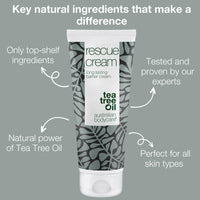 tea tree oil australian bodycare Australian Bodycare Rescue Cream for Sore Skin | Anti Redness Cream for Sore Bum | Bedsore Treatment | Healing Cream for Wounds & Nappy Rash | Barrier Cream for bedsores | 100ml