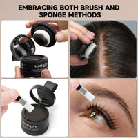 Mifeloy MIFELOY 2 Set Root Cover Up Powder, Medium Brown, Touch Up Hair Color for Grey, Roots Coverage Powder for Thinning Grays Hairline, Roots Concealer for Beard Line Eyebrow, Instantly Conceals Hair Loss