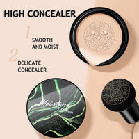 NatrLuxe Mushroom Head Air Cushion CC Cream - Moisturizing Full Coverage Foundation & Brightening Pigment BB Cream Matte Foundation Set - Gift For Women