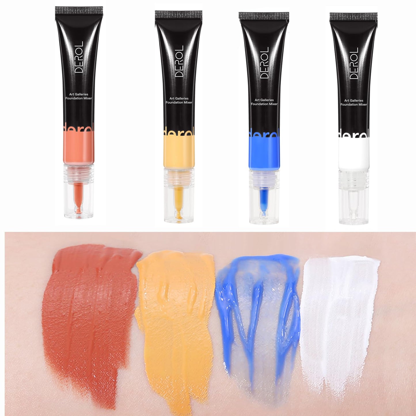 SONGQEE Liquid Foundation Mixer, Colour Corrector Foundation For Mature Skin, Make Up Foundation Shade Adjuster, Face Primer Concealer Foundation Full Coverage, Anti-Redness (Yellow)