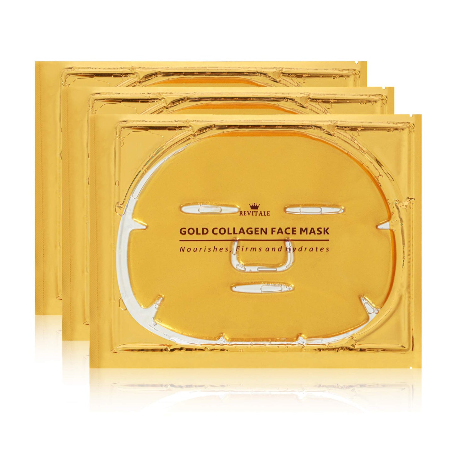 Revitale 24K Gold Face Mask - Enriched with Collagen (3 Pack)