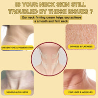 AH-8 Firming Neck Cream, Neck Firming Cream with Double Massage Roller, Tighten and Lift Neck Cream for Sagging Skin, Double Chin Reducer, Fade Fine Lines & Anti-Wrinkle, Moisturizing