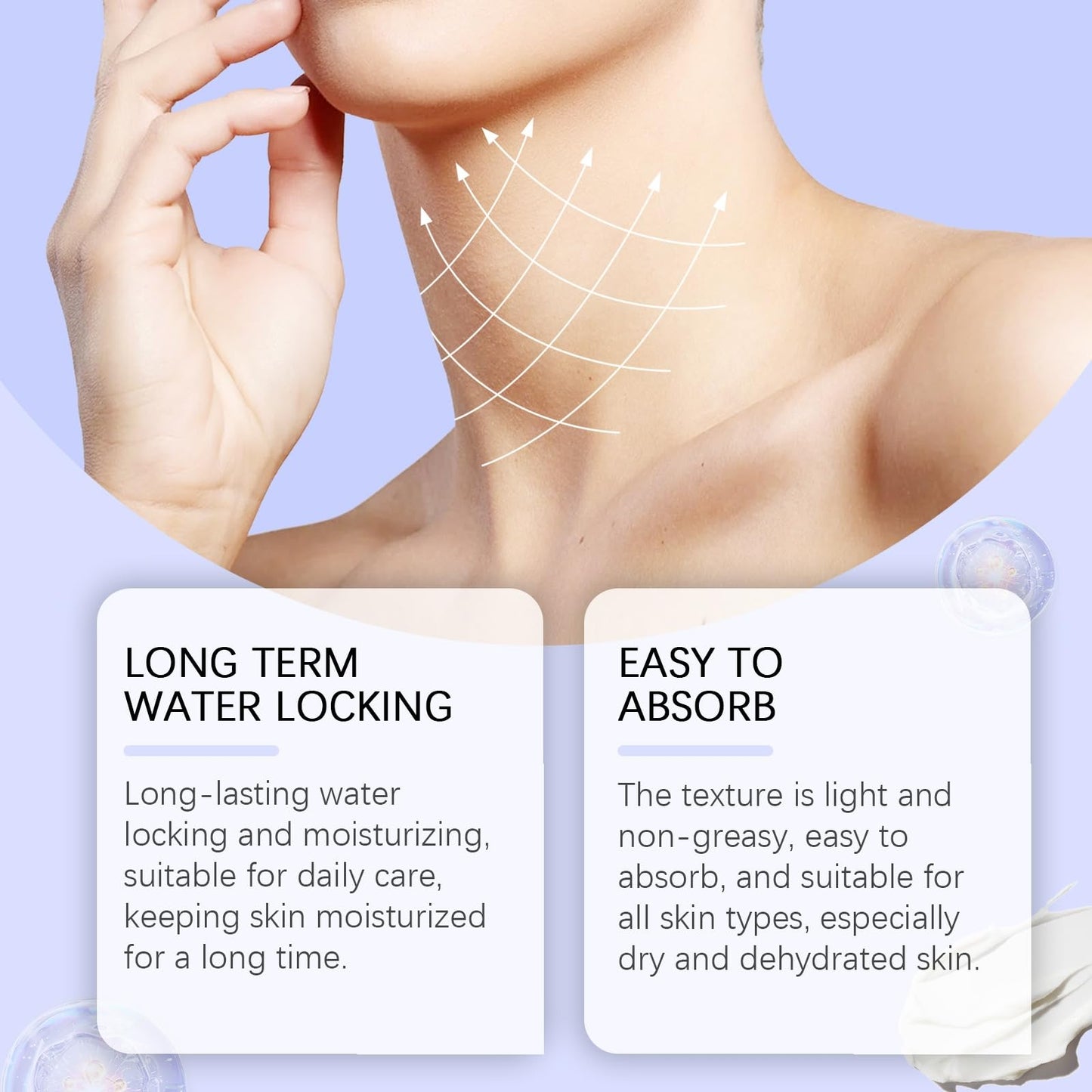 SEMECOMER Neck Firming Cream & Tighten and Lift Neck Cream – Tighten, Lift & Repair Crepey Skin, Anti-Aging Formula for Smooth Necks, Chest & Collarbone, 50ml
