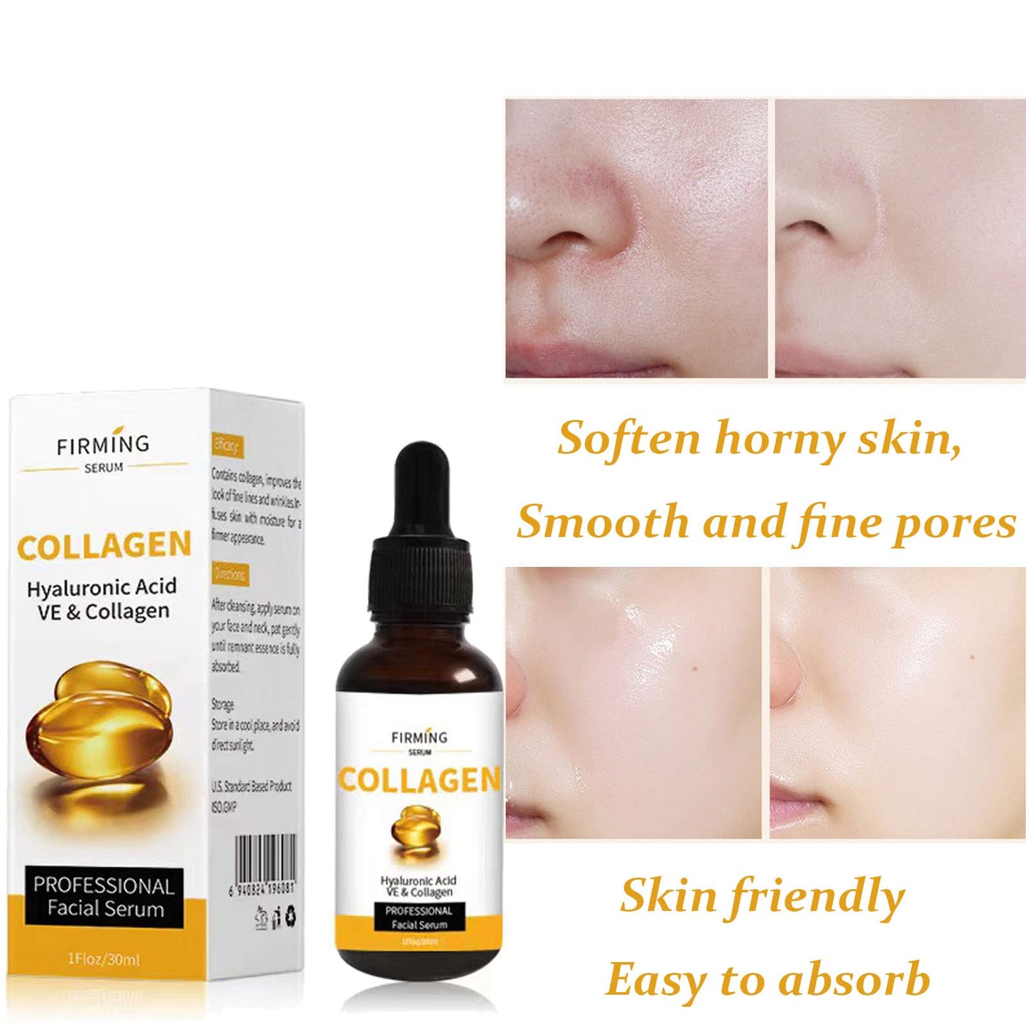 OKAQEE Age Defying Serum 3 Pack - Retinol Serum - Collagen Serum for Face - Moisturizing & Hydrating Skin Hyaluronic Acid - Anti Aging Skincare for Women & Men - Reduce Fine Line & Soothe Wrinkle Skin Care