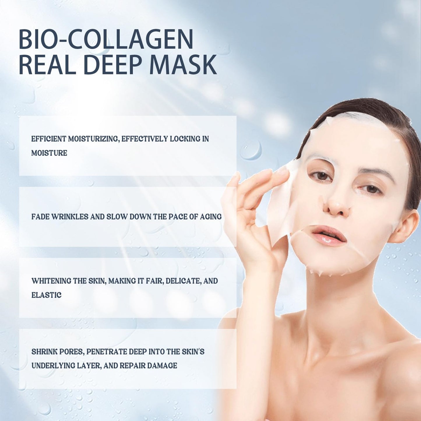 SingHao 5PCS Bio Face Mask Overnight,Collagen Face Mas/k,3D Lifting Collagen Full Face Mask,Coll/agen Overnight Hydrating Fa/ce M/ask,Collag/en Night Wrapping Ma/sk,Colla/gen F/ace for Women