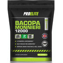 Bacopa Monnieri 12000mg Vegan Capsules High Strength Bacopa Extract 20:1 | Resealable and Recyclable Pouch | 100% Natural Brahmi Powder Non-GMO | NO FILLERS | NO Binders by PROELITE (180 Capsules)