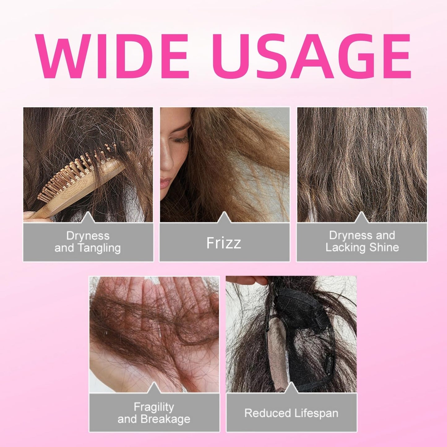 OuXing Leave-In Molecular Hair Mask,Molecular Repair Hair Mask,Leave In Conditioner,Rep-air H-air M-ask,Le-ave-In Repair H-air Ma-sk,Hair Conditioner,Lea-ve In Ha-ir Cond-itioner,Hai-r Care for Dry Hai-r