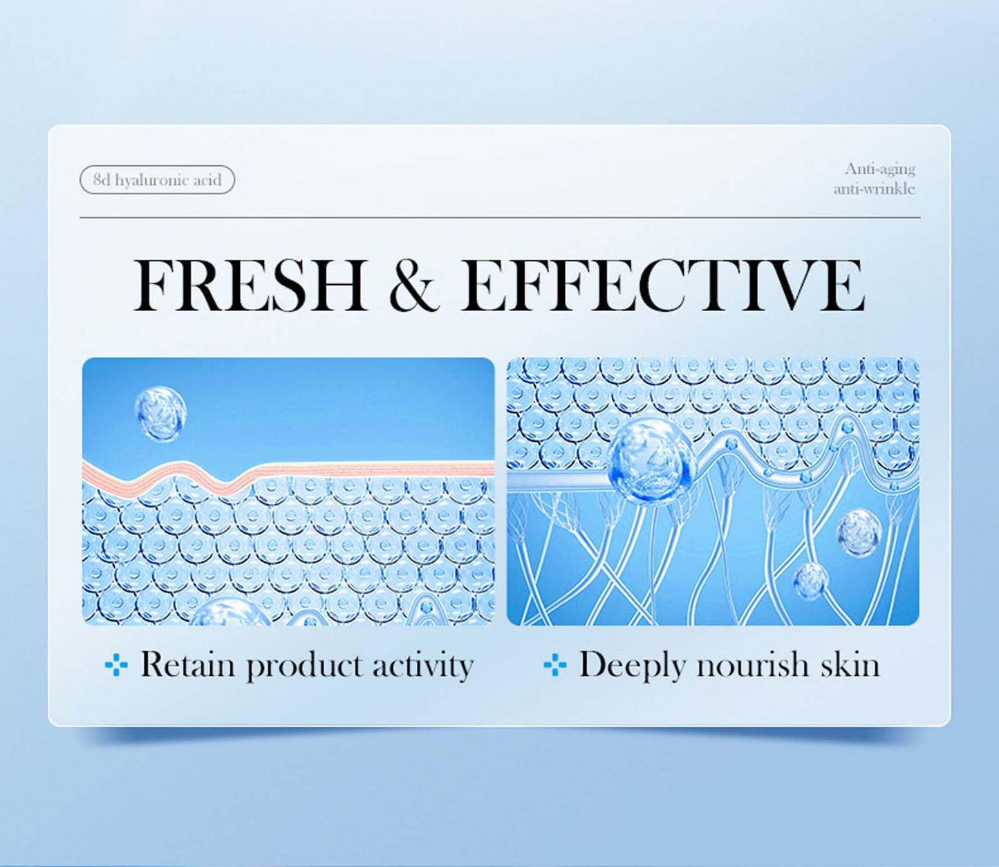 KKwoter Anti-Aging Hyaluronic Acid Serum for Face - Nourishing & Firming for Women & Men, Hydrating & Wrinkle-Reducing Microneedling Serum (1.5ml x 15)