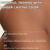 ISBEAUSOLS Carrot-en Tanning Gel, Intense tanning Gel, Sunbed Tanning Accelerator with Carotene & Olive Oil, Tan Enhancers & Accelerators for Face & Body, Moisturizing Tanning Butter without SPF, 140G