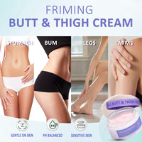 Firming Butt & Thigh Cream, Skin Tightening Cream Body Lotion For Crepey Skin – Smooths The Look Of Dimpled Texture, Fades The Look Of Stretch Marks – Smooth, Sculpted Glutes, Hydrating Toning