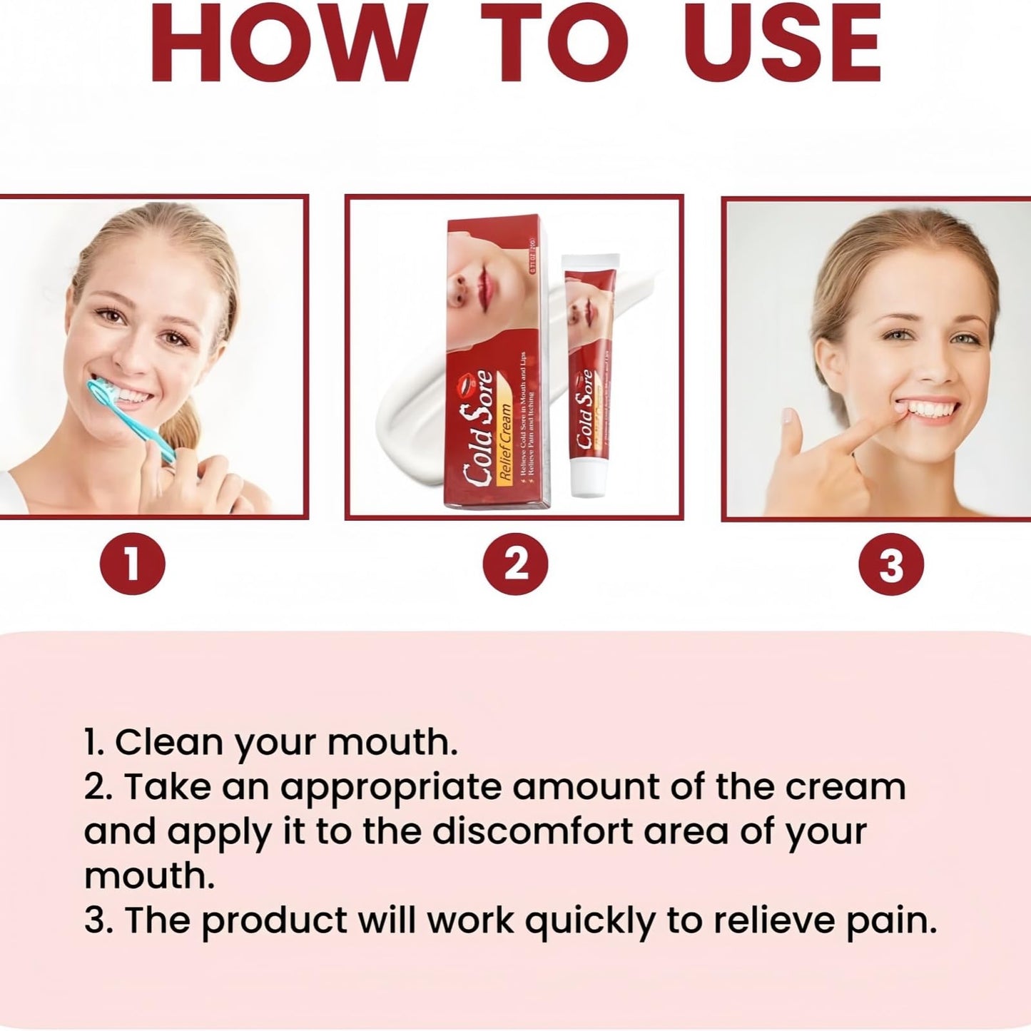 OuXing Cold Sore Treatment Cream,Cold Sore Cream,C/Old S/ore Treatment,C/Old S/ore C/Ream for Lips,Co/ld So/re Relief C/Ream,So/re Lips T/reatment,Mouth SOR/e T/reatment,Oral Gel Extra Strength,Lip Care