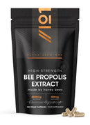 ALPHA01 Bee Propolis Extract 4800mg – Standardised 108mg Flavonoids – 180 Vegan Capsules – High Strength Propolis Supplement - Resealable and Recyclable Pouch by Alpha01
