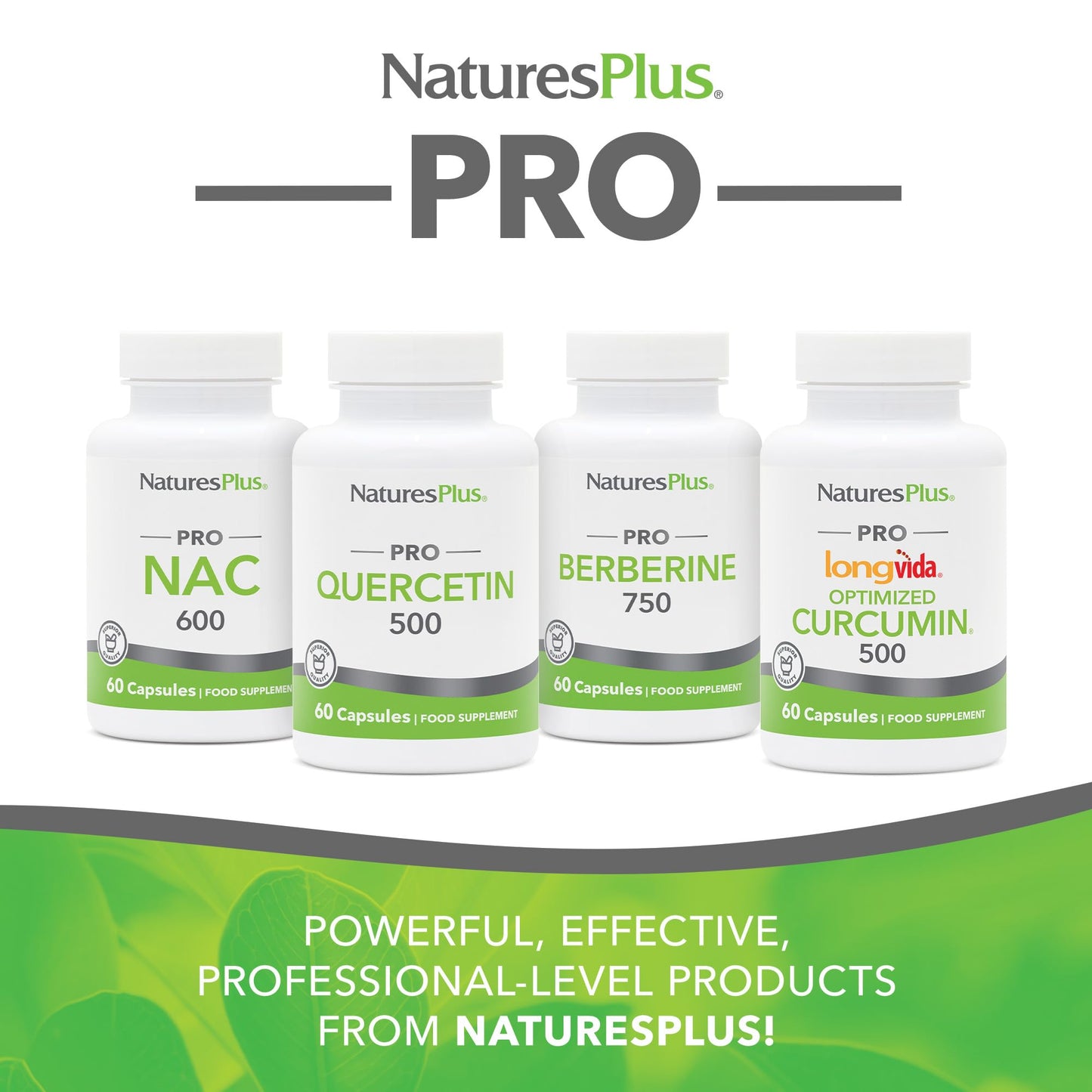 Nature's Plus NaturesPlus PRO Optimized Curcumin Longvida 500 mg Capsules - Superior Absorption Turmeric Extract, One a Day - Vegan, Gluten Free - 60 Capsules