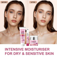 3PCS Snail Mucin Skincare Set for Women & Men – Hydrating & Repair Facial Kit with Cleanser, Eye Cream, Face Moisturiser – Korean Anti-Aging Routine for Glowing Skin, Dry & Sensitive Skin, Dull Skin