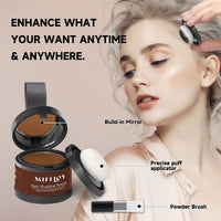 Mifeloy MIFELOY 2 Set Root Cover Up Powder, Medium Brown, Touch Up Hair Color for Grey, Roots Coverage Powder for Thinning Grays Hairline, Roots Concealer for Beard Line Eyebrow, Instantly Conceals Hair Loss