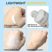 CTUBLIAUNX Spf 100 Sunscreen, Broad Spectrum UV Protection for Face & Body, Long-Lasting Hydration, Lightweight and Non-Greasy Formula, Sweat & Water Resistant Sun Cream