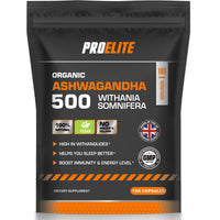 PROELITE Ashwagandha 180 Vegan Capsules Ashwagandha Root Powder Capsule 10% Withanolides 500mg High Strength 10,000mg Extract 20:1 | Stress Relief, Energy, Strength & Endurance by PRO-Elite