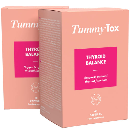 Thyroid Balance | Hormone-Free | Magnesium, L-tyrosine, Iodine, Selenium, Holy Basil, Schisandra, Zinc, Manganese and Guggul - 120 Capsules by TummyTox
