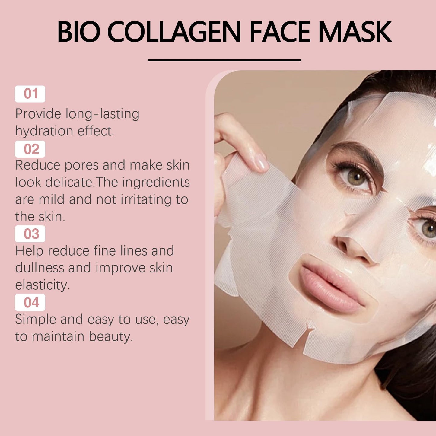 ChicNana Biodance Collagen Mask, Biodance Collagen Mask Overnight Real Deep Bio Collagen Face Mask Collagen Mask Overnight Overnight Face Mask Mask for Face Skin Care (3PCS)