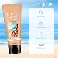 Guegine Leg Makeup to Cover Veins,Leg Makeup Full Coverage Waterproof,Body Concealer Long-Lasting,Light,Easy to Apply,Anti-Fading (Dark Skin Color,100g)
