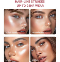 HZZYJ 2024 New Magic Eyebrow Pencil with 4 Micro-Fork Tip Long-lasting Waterproof Eyebrow Pen and Smudgeproof Brow Pen,Creates Natural Looking Defined Eyebrows(Light Brown)