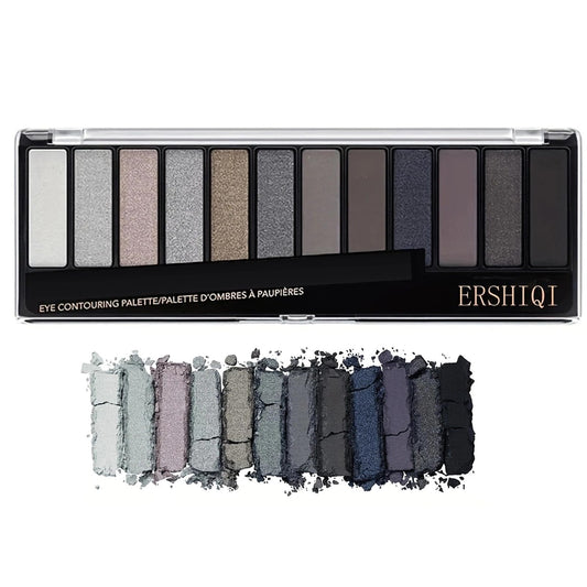 MEITREND Grey Eyeshadow Palette Black Eyeshadow (Smokey)