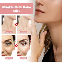Ruojiar Collagen Multi Balm Stick,Collagen Wand,Deep Wrinkle Filler Coll/agen Stick,Moisturizing Balm for Fine Lines and Wrinkles,Skin Tightening Cream for Face,Instantly Hydrates,for Face,Eye,Lip,Portable