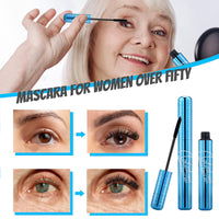 NLFOX Prime-Lash Mascara for Mature Ladies - Black Mascara for Older Women Fiber - Prime-Lash for Seniors with Thinning Lashes - Waterproof Volumizing Natural for Sensitive Eyes