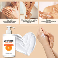 IZBEAUVO Vitamin C & Turmeric Body Lotion,Turmeric Moisturizer Vitamin c Body Cream,Brightening Body Lotion,Moisturizing Body Lotion for Dry Skin, Remove Dark Spots Large-capacity 150ml