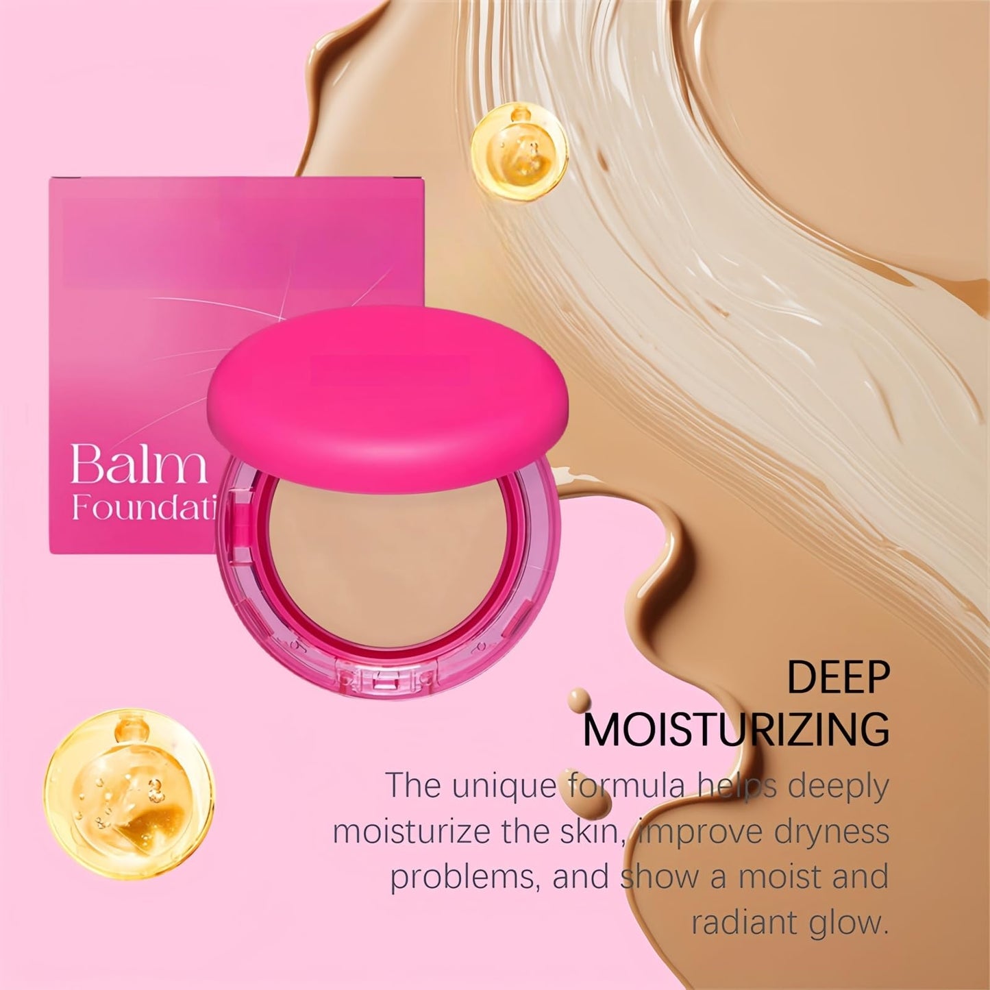 SingHao Peptide Balm Foundation,P/eptide Bounce Balm F/oundation,Hydrating Pe/ptide Balm Makeup,Fo/undation Full Coverage,Cream Fou/ndation,Coverage Balms Foun/dation M/akeup,Lightweight Makeup Foundation