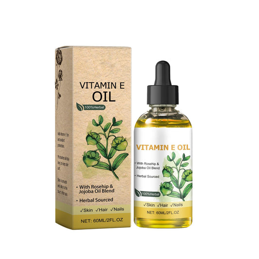 Vitamin E Oil for Skin & Face – Natural Moisturizer with Jojoba Oil & Rosehip Oil – Dry Skin Repair, Hydration, Dryness & Fine Line Relief, 60ml