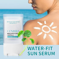 ISBEAUSOLS Centella Sun Stick SPF50+ PA+++ - Mineral Sunscreen SPF 50+ - Face Sun Cream SPF 50 Strong UV Sunblock Stick - Quick Soothing Lightweight Korean Sunscreen - Invisible S-unscreen S-tick for Face & Body