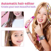 Asheyya Hair Braiding Kit for Girls, Hair Braider for DIY Hair Accessories Beads Age 5-10 Years Old Girls