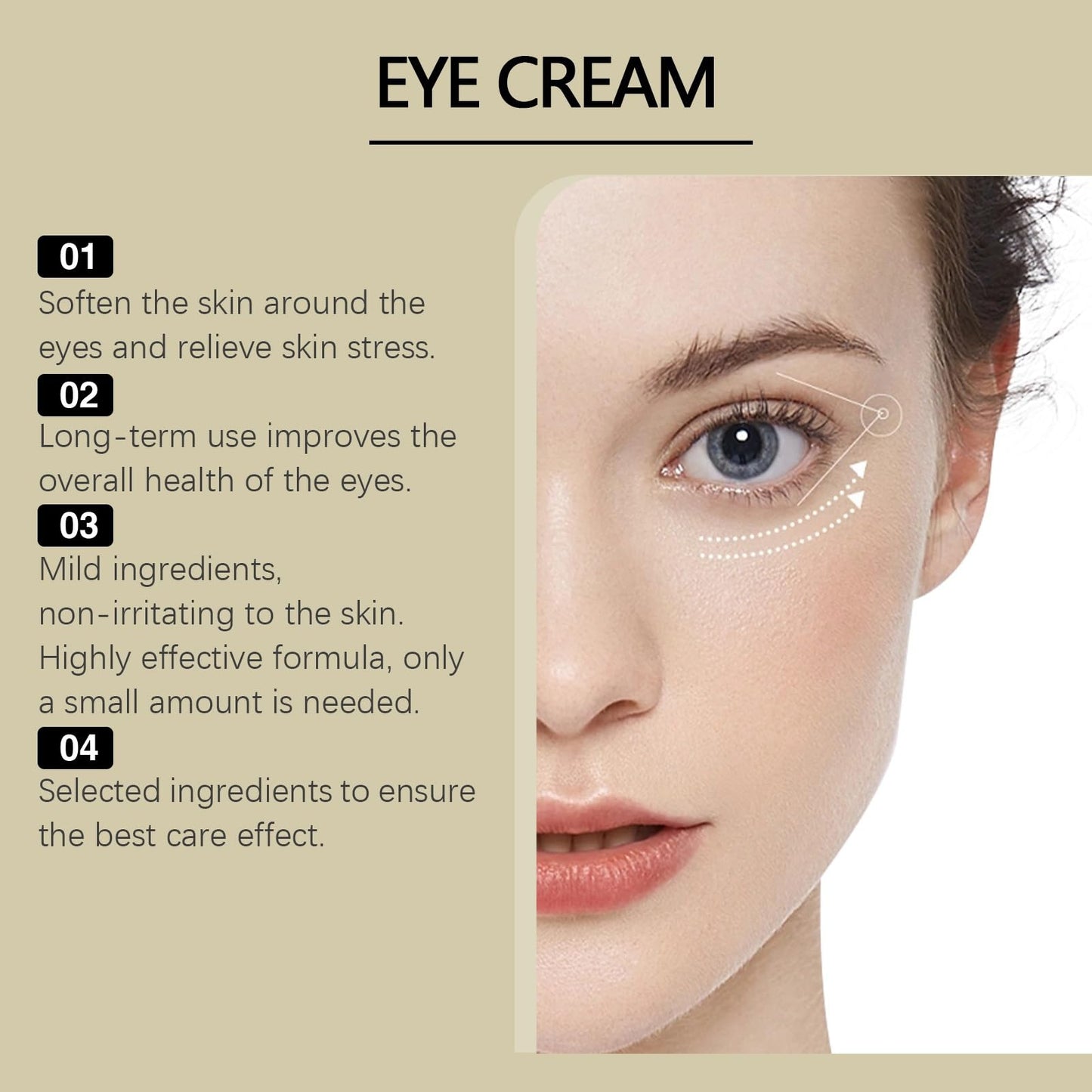 SingHao Snail Peptide Eye Cream Stick,Anti-Aging E/ye C/ream for Puffiness,Collagen Anti Wrinkle Ey/e Balm S/tick,Ey/e Serum Stick for Eye Bags,Under Ey/e Cream,Anti Wrinkle E/ye Cream,Eye Bag Balm for Woman