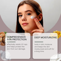 QinZiEn Tallow Sunscreen Spf50,Organic Face Sun Cream,Tallow Sunscreen Spf50+ Face & Body Sun Cream,Natural Tallow & Shea Butter,Beef-T-allow Moisturizer Fac-e,Beef-Tal-low For Skin,Beef -Tallo-w