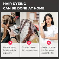 SingHao Polar Hair Dye Shampoo,Hair Care Dye Shampoo,Permanent Hair Dy/e,Colour Shamp/oo to Cover Grey Ha/ir,Natural Ha/ir Dy/e Sha/mpoo,Sh/ampoo for Color Treated H/air,Anti Grey Sha/mpoo#Dark Brown &Black