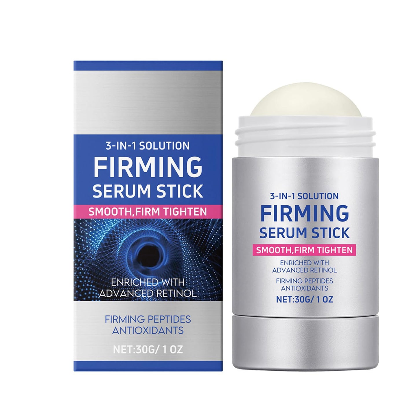 CrownLite Collagen Peptides Firming Serum Stick,Retinol Luxurious Collagen Firming Cream,Anti Aging Peptides Face Moisturizer,Face and Neck Firm ing Stick for Tightening Sagging Skin