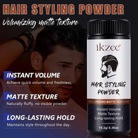 PLOBRT Hair Styling Powder for Men, 2 PCS Hair Texture Powder, Natural Look Mens Styling Powder- Matte Texture Long-lasting Hold- Easy to Apply, non-greasy