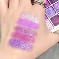 Generic Purple Smokey Eye Shadow Palette, Metallic Glitter Eyeshadows for Vibrant Makeup, Lightweight Portable, Perfect for Daily Wear or Special Occasions, Gothic-Inspired Makeup Palette for Natural
