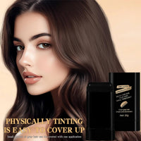 Yoowan Comb Hair Dye for Grey Hair Coverage,Ha-Ir Dye Comb,Ha-Ir Root Colour Touch Up,H-Air Colour Stick,Concealer Stick For Women,Waterproof&Sweat-Proof,Temporary Dyeing,Gentle Formula(Brown)