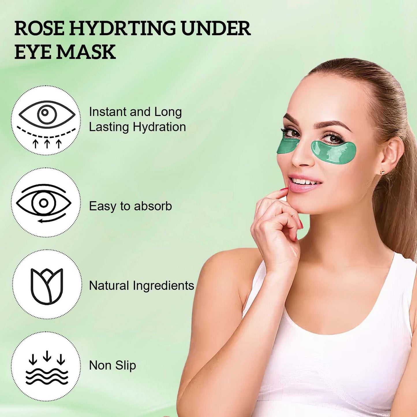ProChosen 30 Pairs Collagen Under Eye Patches, Anti-Aging Eye Lip Facial Mask,Fade Eye Wrinkles Lip Lines, Under Eye Bags Removal and Anti Wrinkle, Skincare, Hydrating (Aloe Vera)