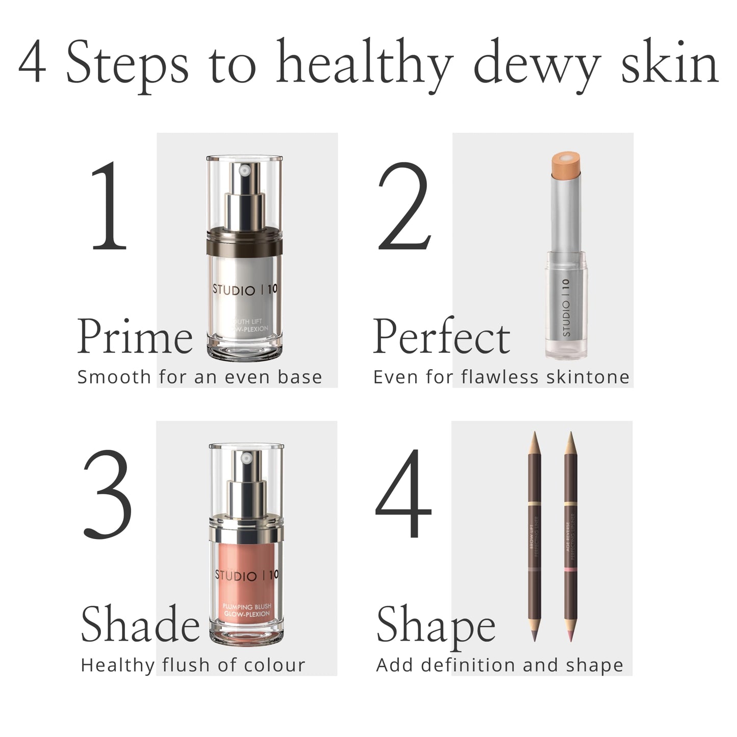 Studio 10 Hydra-Lift Corrector - Brightening Concealer to Refresh Skin - Hydrating Under Eye Concealer & Brightener for Mature Skin - Full Coverage Concealer (Light Shade)