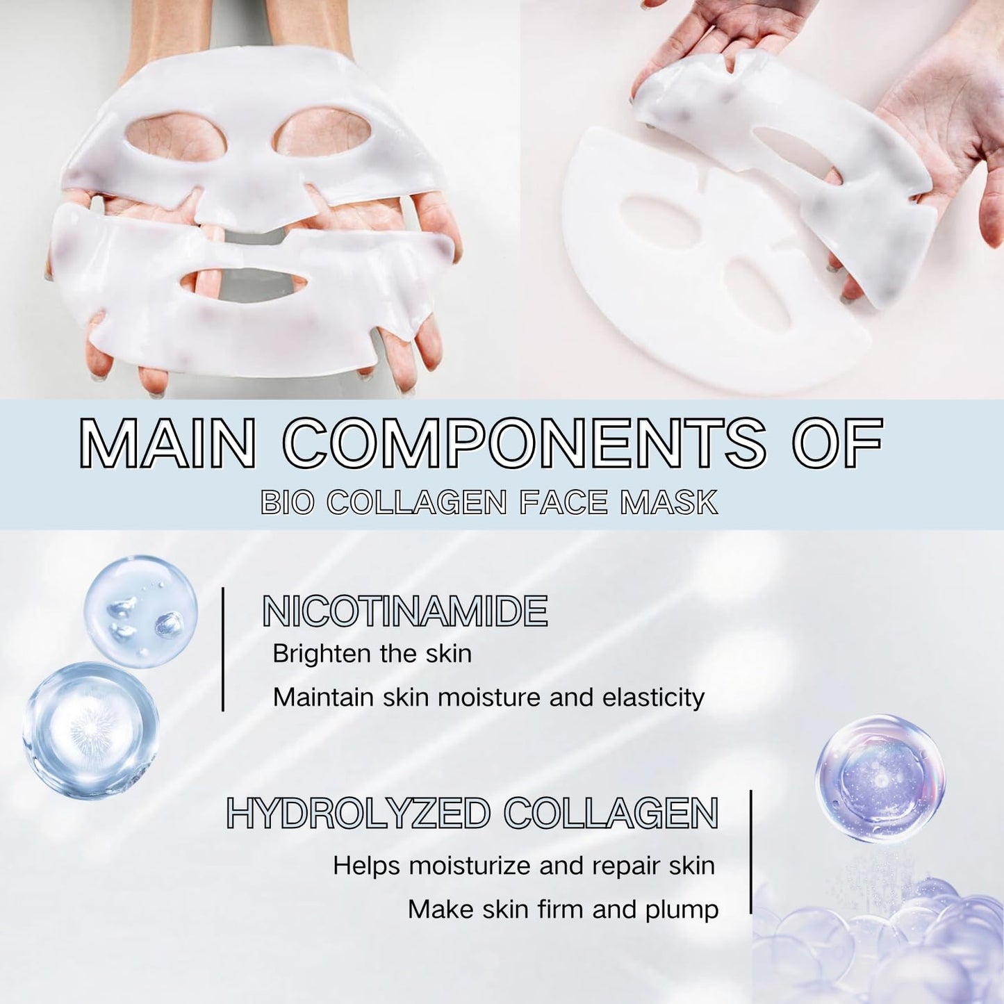 IZBEAUVO Deep Collagen Anti Wrinkle Lifting Mask,4PCS Korean Face Mask,Bio Collagen Face Mask,Collagen Overnight Mask,Collagen Face Mask, Bio-Collagen Deep Hydrating Overnight Mask